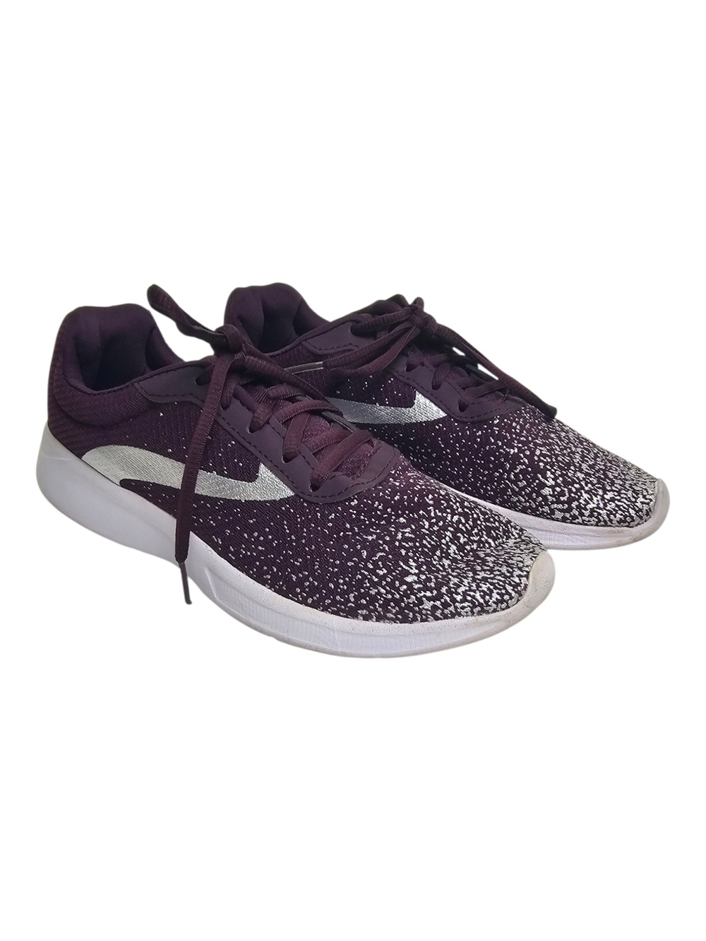 Athletic Works Plum Purple Knit Lightweight Athletic Gym Sneakers Size 6.5 W